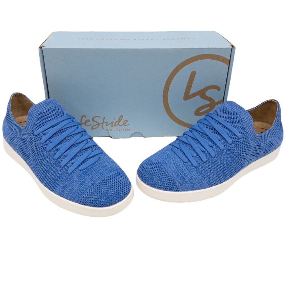LifeStride Esme 2 Women's Slip-On Sneaker Size 8 Blue Knit Comfort Casual